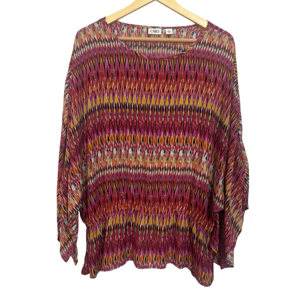 Last Chance 🚨 Cato Women's Multicolor Patterned Top